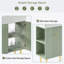 Meuble-lavabo 21,6 po, armoire combinée, meuble de rangement pour salle de bain, lavabo simple en céramique, rangement à gauche-1188573216