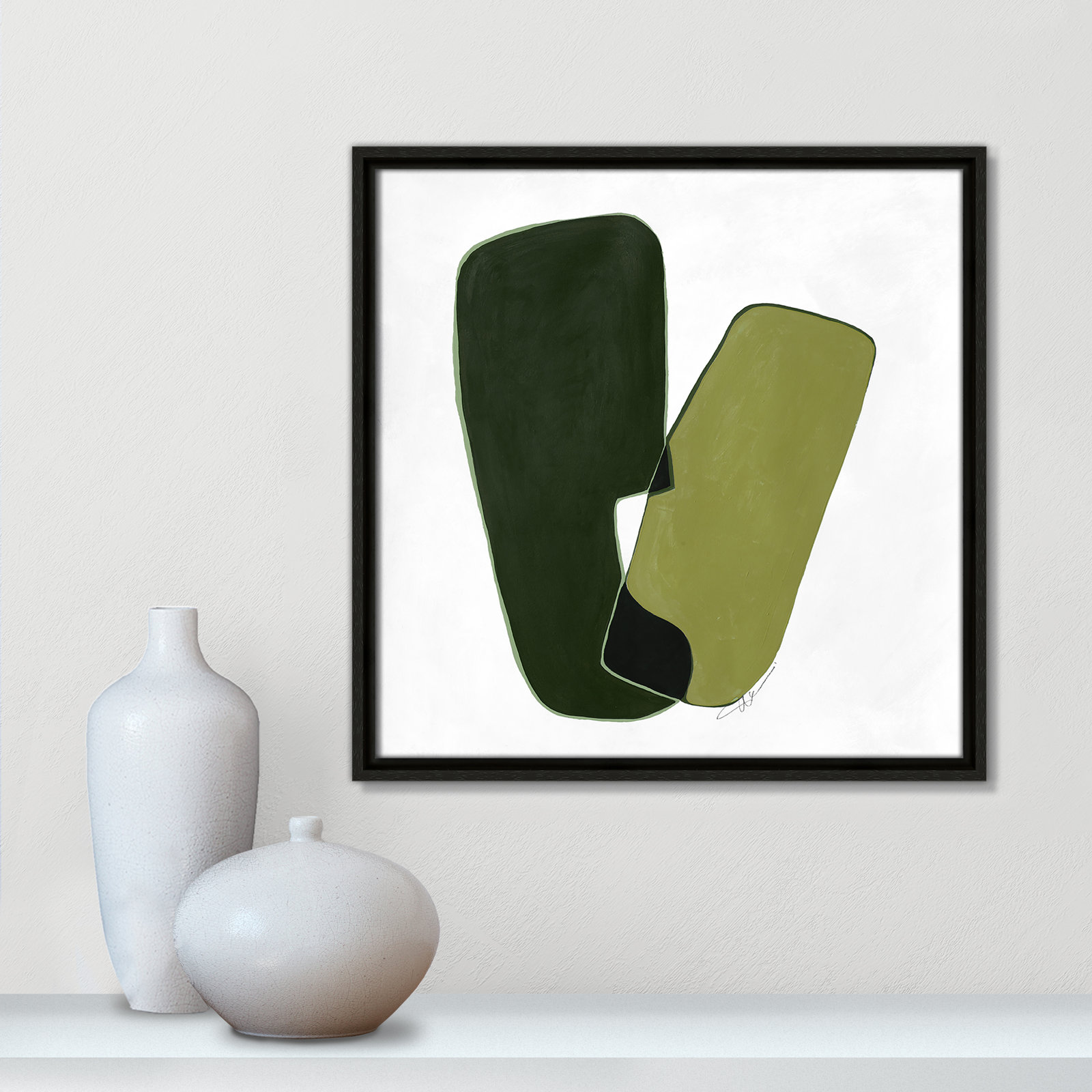Unity II Print by , Espresso, 17.5" H x 17.5" W