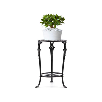 Plant Stand 18.8 Inches Tall, Cast Iron Potted Plant Stand