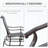 Outsunny Outdoor Glider Chair with Steel Frame-926461794