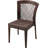 Wanita All Weather Wicker Stackable Dining Side Chairs, Brown
