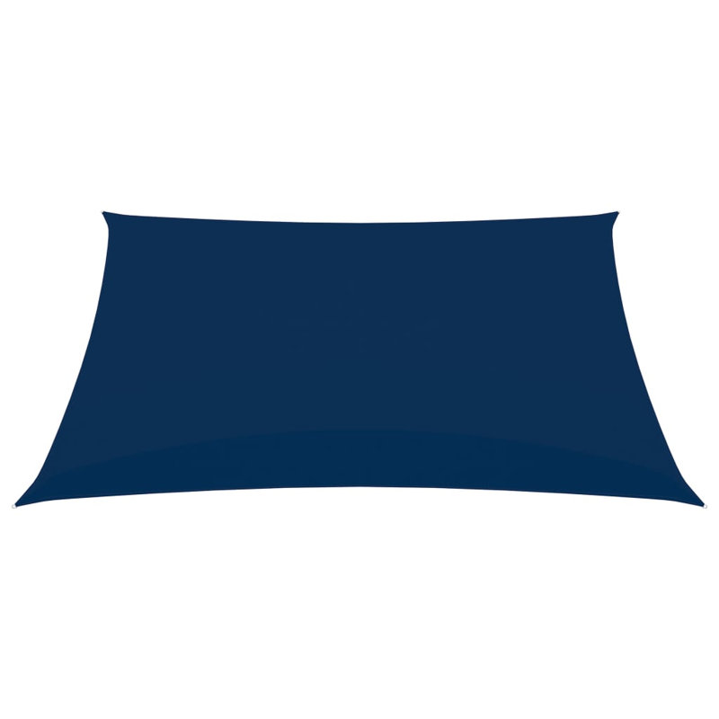 Aerie 2.5m x 3.5m Rectangular Shade Sail, 350cm x 250cm, Blue
