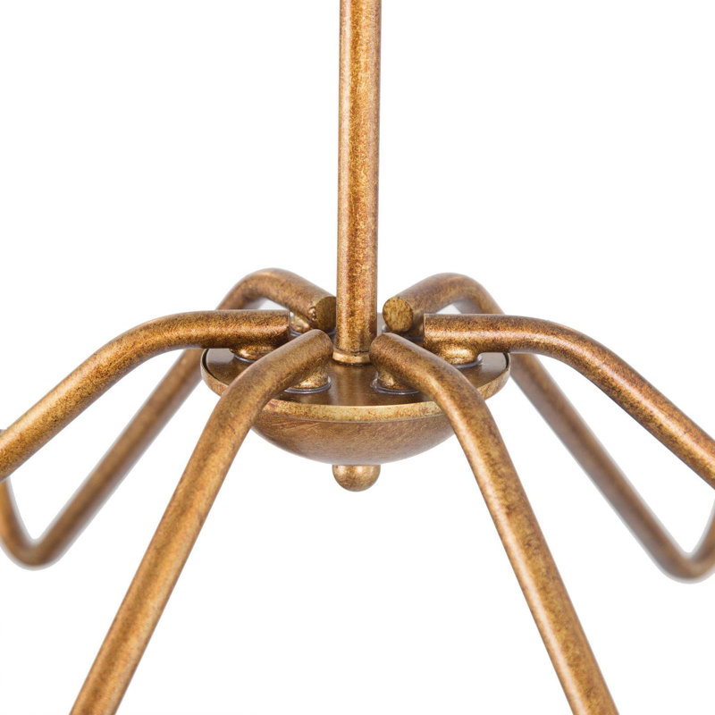 Lustre empire 6 lumières Xavieyah, Bronze antique