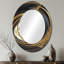 Miroir mural noir et doré II-113800837