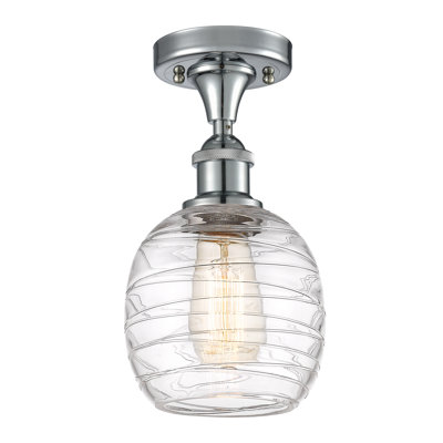 Carlucci Glass Semi Flush Mount
