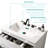 Bb09-30-311 Integrated White Ceramic Basin, Glossy Finish, Contemporary Design, Simple To Clean And Maintain, Rounded Edge For , 17.76 In Width, 29.57 Depth, 6.83 Height, 30.44 Lb Weight Surface,