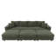 Canapé modulaire rembourré avec 3 repose-pieds et coussins Lucy-118592493