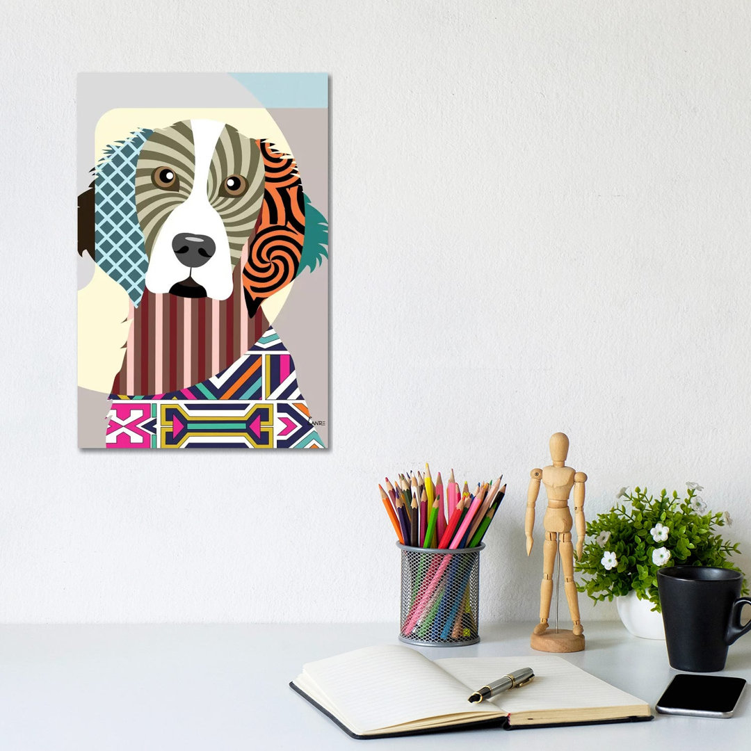 Welsh Springer Spaniel by Lanre Studio - Wrapped Canvas Gallery-Wrapped Canvas Giclée