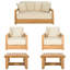 Melrose 5 Piece Outdoor Conversation Set