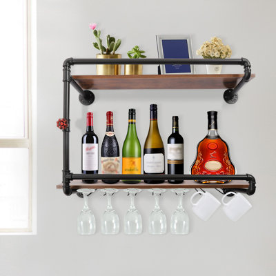 Danczyk Wine Bottle & Glass Rack