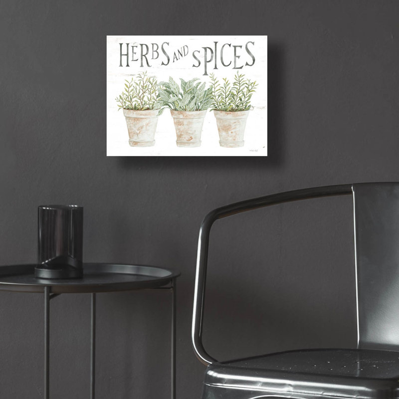«Herbs and Spices» par Cindy Jacobs, art mural en verre acrylique, H 12 po x l 16 po x P 0,13 po