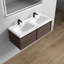 Meuble-lavabo double mural l 47 po x P 19,6 po x H 17,7 po Bella-2104741335