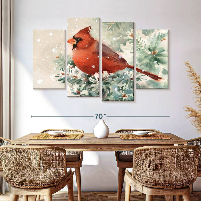 Brampt Cardinal Bird, 42" H x 68" W