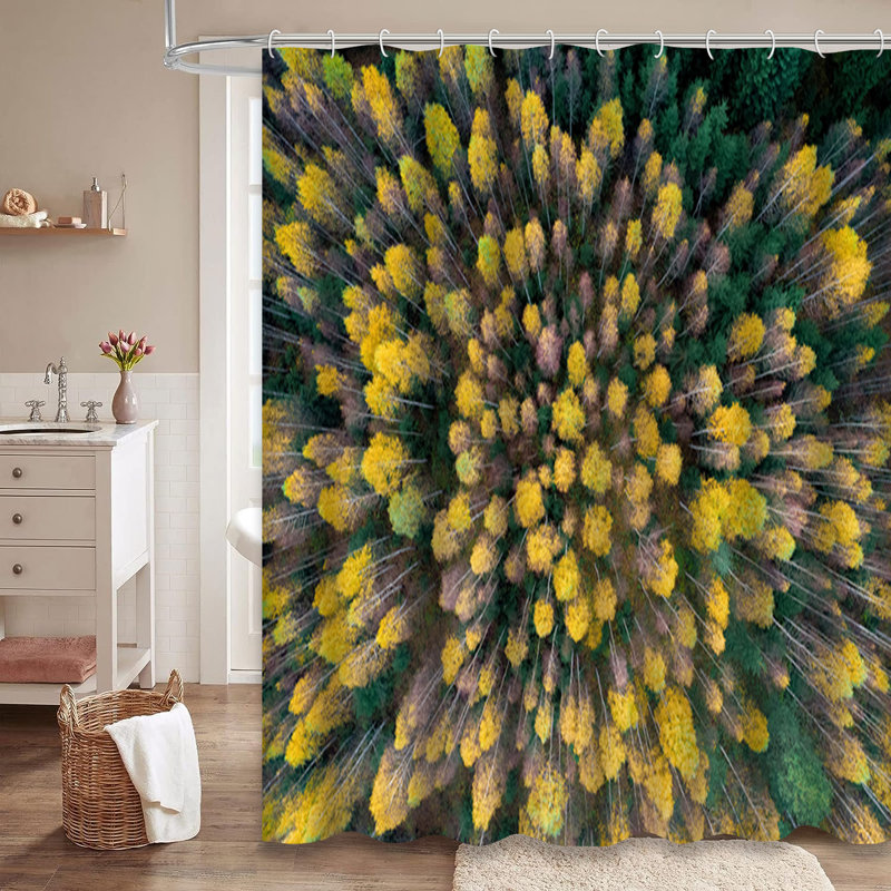 Rideau de douche avec 12 crochets, L 72 po x l 78 po