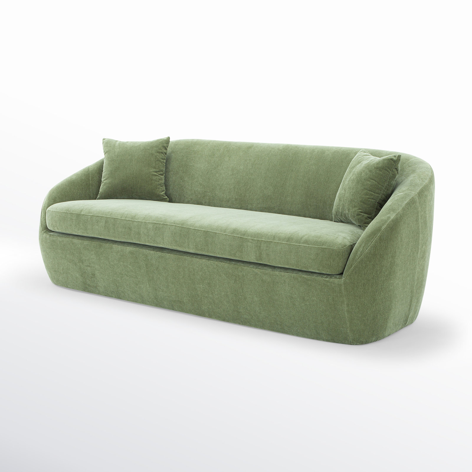 Stargazer 81'' Upholstered Sofa, Forest Performance Velvet