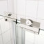 56 - porte de douche de contournement de 60 po x 70 po, verre trempé de 1/4 po, porte coulissante avec rouleau d'essai ouvert et fermé de longue durée de 70 po, finition polie, performance stable
