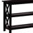 2-Shelf Table In Deep , Geometric Pattern, Modern Transitional Style Console Table, Finish, Rectangular With Two Shelves For Display And Storage