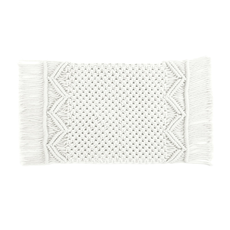 Polyester Rectangle Placemat, White