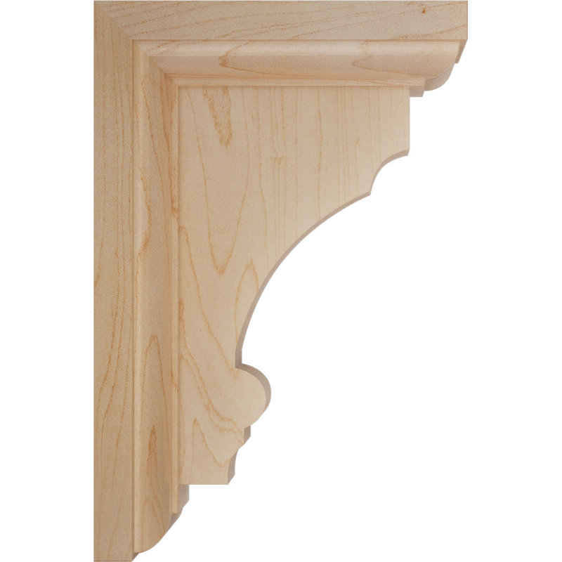 Support en bois Thompson, Érable, H 6 po x l 2,5 po x P 4 po