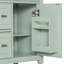 Meuble-lavabo autoportant avec lavabo en céramique avec tiroir rabattable et tablette de rangement réglable