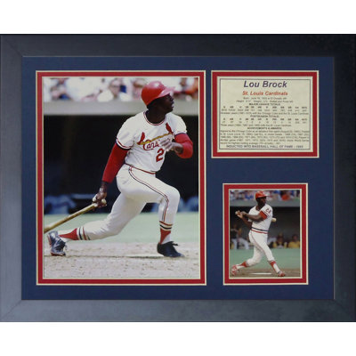 Lou Brock Framed Memorabilia