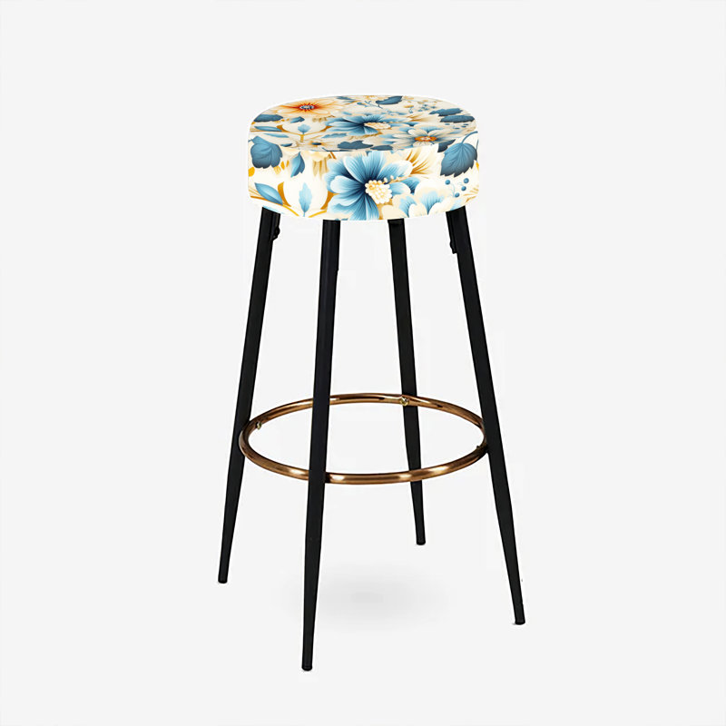 Ensemble de 2 tabourets de bar Blue Timeless Garden Flourish