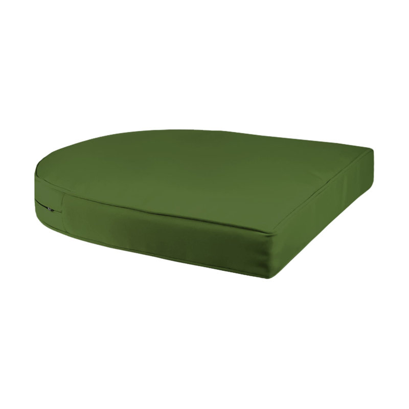 Chaise berçante en osier Raenesha, Noir, Vert forêt