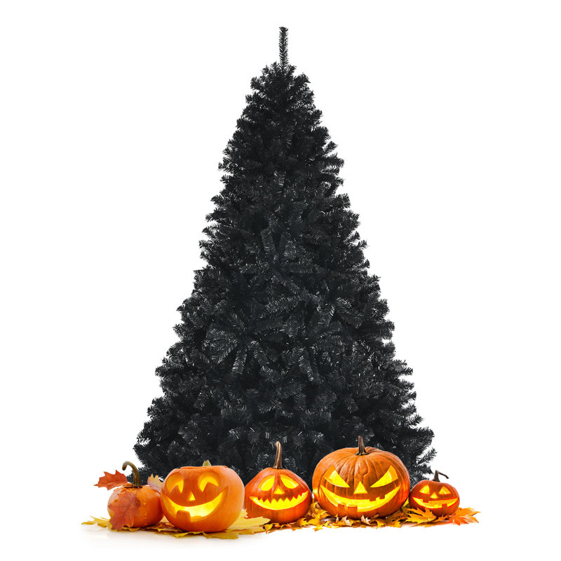 Black Cashmere Christmas Tree, 225cm H x 140cm W x 140cm D