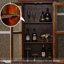 Buffet décoratif en bois massif American Light Luxury