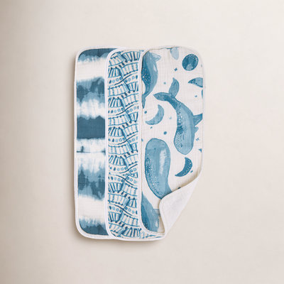 Caspian Nautical Burp Cloth Set