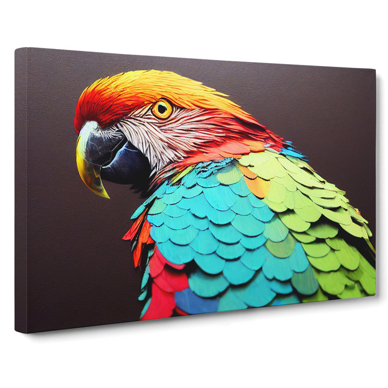 Parrot Portrait Vol.2 - Wrapped Canvas, 40cm H x 60cm W x 3cm D