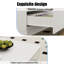 Alpena 108 W cm Rectangular Storage Coffee Table with 2 Drawers & LED Lights-338615280