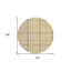 Tapis intérieur lavable rond 8 pi gris et beige