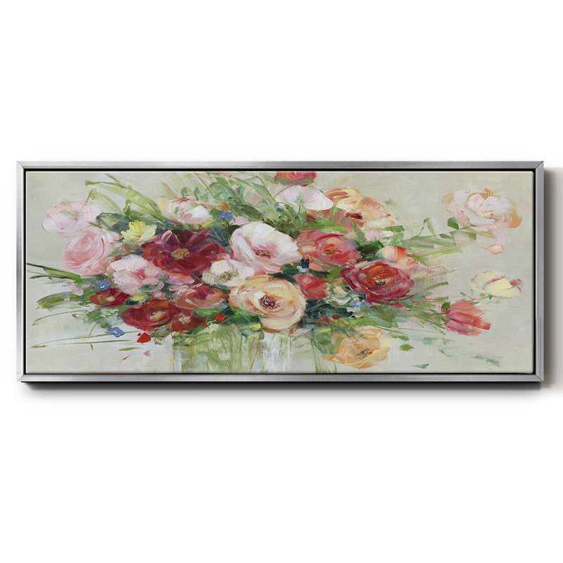 Just Peachy- Framed Canvas, 20" H x 50" W