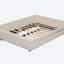Lit plateforme tapissier double avec USB et lit gigogne simple-1582109325