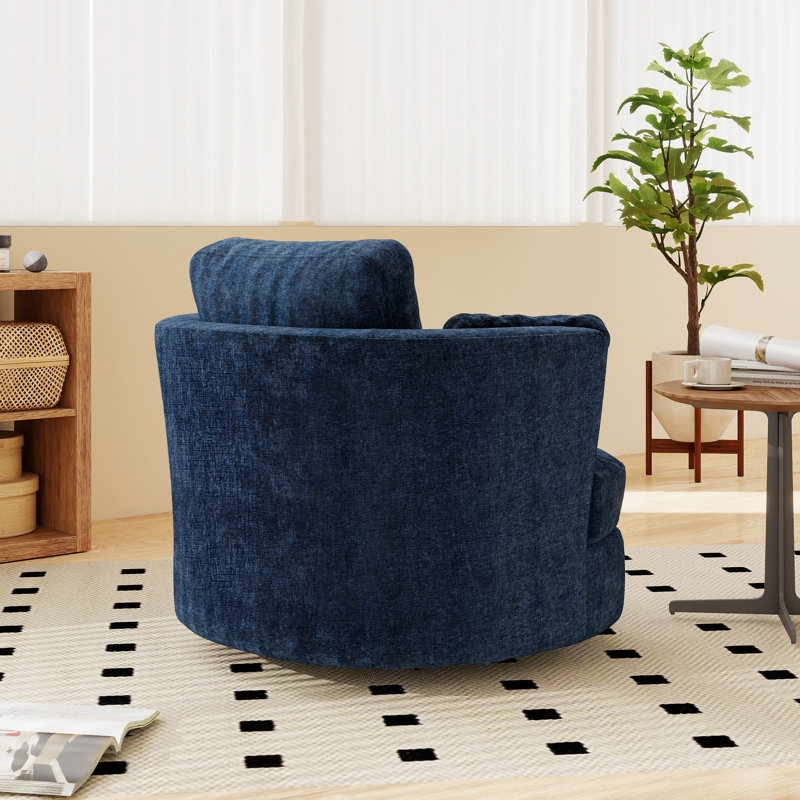 Fauteuil demi-tonneau pivotant de 40,55 po, Marine