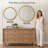 Marlowe Gold 36" Dia. Round Beaded Wall Mirror with Iron Metal Frame-1779537560-1795784211
