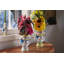 With Hat Vase H 9.6" Green