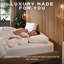 Luxurious Hotel Snuggledown Side Sleeper Firm Support Cotton Cover 1 Pillow