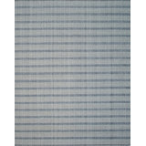 Ivory Hand-Knotted Wool Subtle Linear Modern Geometric Contemporary Carpet Rug