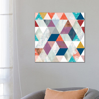Bright Mosaic I by Victoria Borges - Wrapped Canvas Gallery-Wrapped Canvas Giclée
