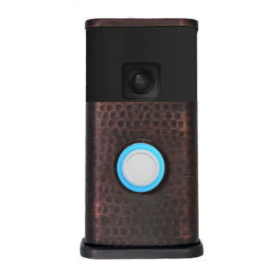 Couvre-sonnette martelé pour vidéo - compatible avec les sonnettes à anneau (version 2024)