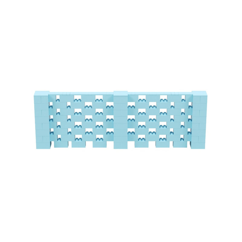Ensemble mural 4 po de haut Everblock, Bleu clair, 144"