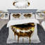 Ensemble de housse de couette Gold Lips Of Luxury VI BeddingMicrofiber / Polyester-207056459