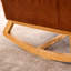 Chaise berçante décorative avec repose-pieds et pieds en bois d'hévéa à haut dossier-1739417106
