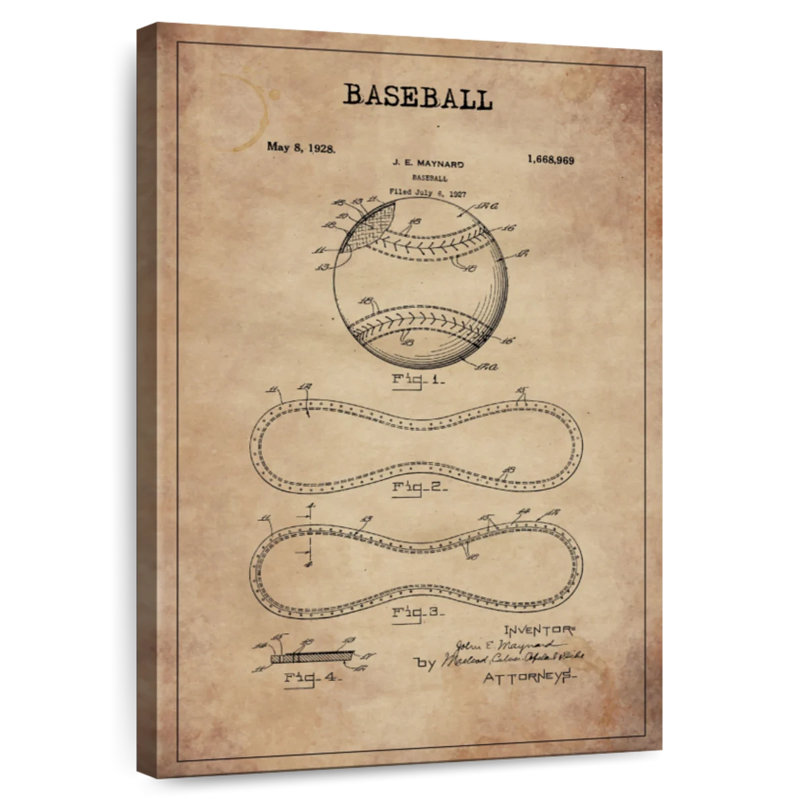 Brevet de baseball, H 36 po x l 24 po