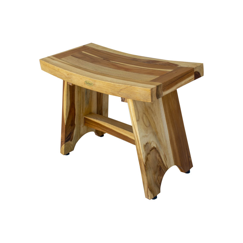 Banc de douche en teck EcoDecors, EarthyTeak - l 24 po Serenity