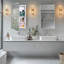 Ebern Designs Chouhan, miroir biseauté et tablettes réglables pour la salle de bain, encastrées ou en surface.-277795514-277795527-278446481