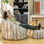 Fauteuil à billes avec repose-pieds Luxury Tigerskin-1271122804