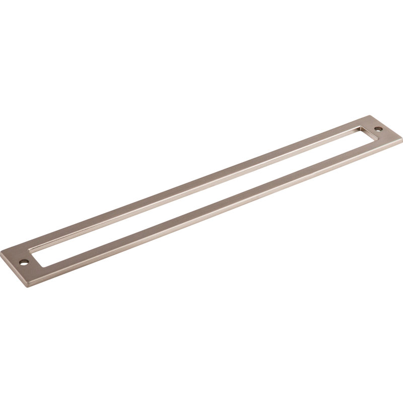 Hollin Backplate, 1.19" H x 9.31" W x 0.13" D, Brushed Satin Nickel